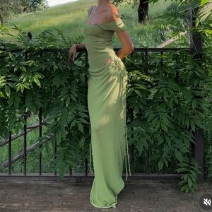 ARAKII DRAPED CUT OUT DRESS